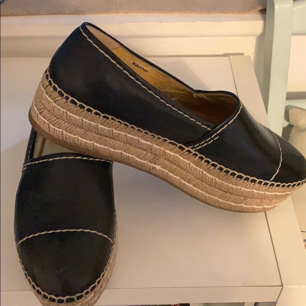 Black Prada espadrille platform shoes - Picture 7 of 8